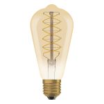Ledvance Vintage 1906 LED E27 Pera Oro 4.8W 420lm - 822 Bianco Molto Caldo | Dimmerabile - Sostitutiva 37W