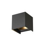 D'Lite LED Luce Da Parete Elingen Aluminium Nero 4.9W 480lm - 830 Luce Calda - 