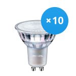 Confezione Multipack 10x Philips MASTER Value LED Faretti GU10 PAR16 4.9W 355lm 60D - 927 Bianco Molto Caldo | Miglior resa cromatica - Dimmerabile - Sostitutiva 50W