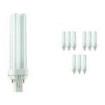 Confezione Multipack 10x Philips MASTER PL-C 13W - 827 Bianco Molto Caldo | 2 Pin