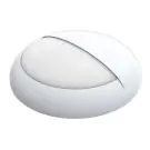 Noxion Bulkhead LED Pro V2 Bianca 12/16/20W 2400lm - 830-840-865 CCT | 325mm - IP65 - Sensore di Movimento e Luce - Emergenza 3H + Palpebra Il Anello Bianca