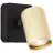 Brilliant Marty Luce Da Parete Aluminium Sabbioso Nero Oro 5W 350lm - 830 Luce Calda -  | Incl. 1x GU10