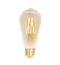 WiZ Smart LED E27 Edison Filamento Ambra 6.5W 720lm - 820-845 Regolabile Bianca | Dimmerabile - Sostitutiva 50W