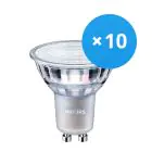 Confezione Multipack 10x Philips MASTER Value LED Faretti GU10 PAR16 4.9W 380lm 60D - 940 Bianco Freddo | Miglior resa cromatica - Dimmerabile - Sostitutiva 50W